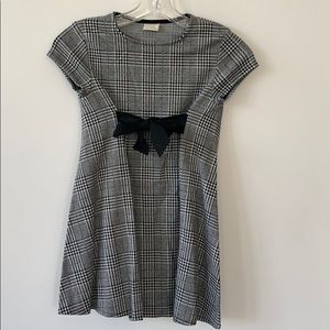 Zara Girls Houndstooth Dress #C0032